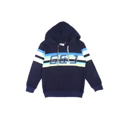 Gini and Jony Boys Striped Fleece Hooded Sweatshirt-picture-16