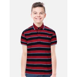 Gini and Jony Boys Striped Polo Collar T-shirt-picture-36