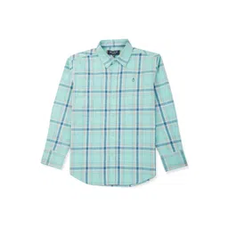 Gini and Jony Boys Tartan Checks Spread Collar Casual Shirt-picture-39