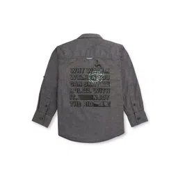 Gini and Jony Boys Typography Printed Cotton Shirt-image-22