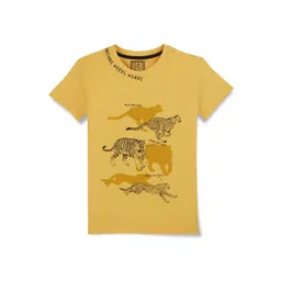 Gini and Jony Boys Typography Printed Cotton T-shirt-image-35