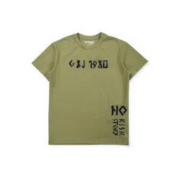 Gini and Jony Boys Typography Printed Cotton T-shirt-image-5