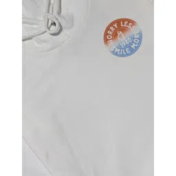 Gini and Jony Boys Typography Printed Hooded Pullover Cotton Sweatshirt image 2