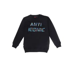 Gini and Jony Boys Typography Printed Round Neck Cotton Pullover Sweatshirt-image-11