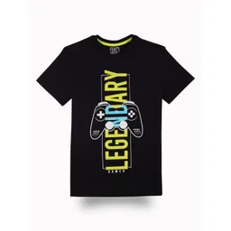 Gini and Jony Boys Typography Printed Round Neck Cotton T-shirt-picture-54