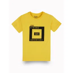 Gini and Jony Boys Typography Printed Round Neck Cotton T-shirt-picture-31