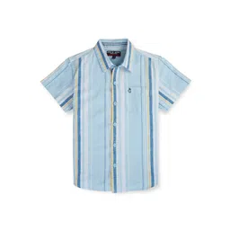 Gini and Jony Boys Vertical Stripes Opaque Cotton Casual Shirt-picture-16