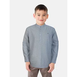 Gini and Jony Boys White Printed Casual Shirt-picture-13