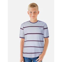 Gini and Jony Boys White Striped T-shirt-picture-46