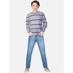 Gini and Jony Boys White Striped T-shirt-picture-28