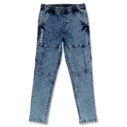 gini & jony Gini And Jony Ankle Length Denim Jeans Solid- Blue-picture-12