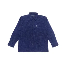 gini & jony Gini and Jony Full Sleeves Cotton Geometric Print Shirt - Blue-picture-10