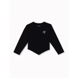 Gini & Jony Girls Black Cotton Top-picture-10