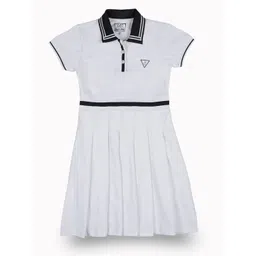 Gini and Jony Girls Colourblocked Fit & Flare Dress-picture-16