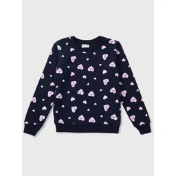 Gini and Jony Girls Conversational Printed Round Neck Cotton Pullover Sweatshirt-picture-38
