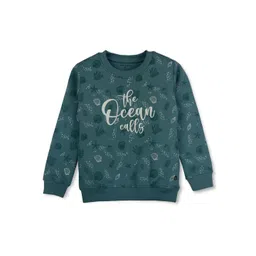 Gini and Jony Girls Graphic Printed Fleece Pullover Sweatshirt-picture-24