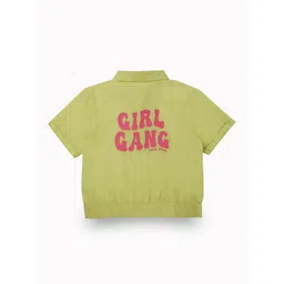 Gini and Jony Girls Printed Cotton Shirt Style Crop Top-picture-28
