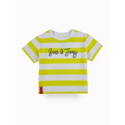Gini and Jony Girls Printed Horizontal Striped Regular Crop Top-picture-39
