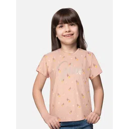 Gini and Jony Girls Pure Cotton Conversational Printed Tshirt-picture-45