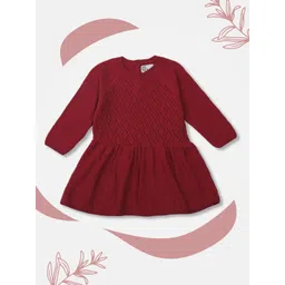 Gini and Jony Girls Self Design Fit and Flare Cotton Dress-picture-31