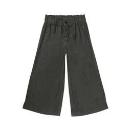 Gini and Jony Girls Solid Flared Denim Culottes Trousers-picture-51