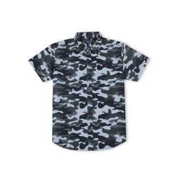 Gini and Jony Infant Boys Camouflage Printed Cotton Casual Shirt-picture-41