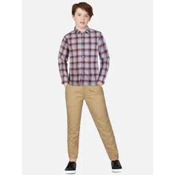 Gini and Jony Infant Boys Tartan Checks Checked Cotton Casual Shirt-picture-55