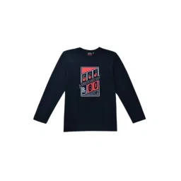 Gini & Jony Kids Black & Pink Printed Full Sleeves T-Shirt-picture-31