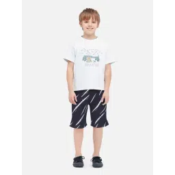 Gini & Jony Kids Black Cotton Printed Bermuda-picture-41
