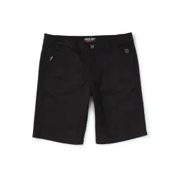 Gini & Jony Kids Black Cotton Regular Fit Bermuda-picture-23