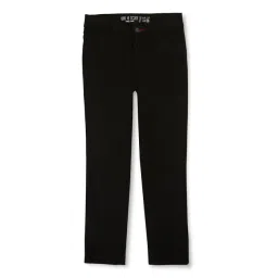 Gini & Jony Kids Black Solid Trousers-picture-15