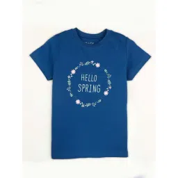 Gini & Jony Kids Blue Cotton Printed Top-picture-17