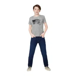 Gini & Jony Kids Navy Regular Fit Jeans-picture-26