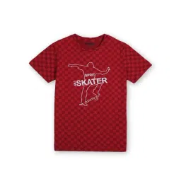 Gini & Jony Kids Red Printed T-Shirt-picture-13