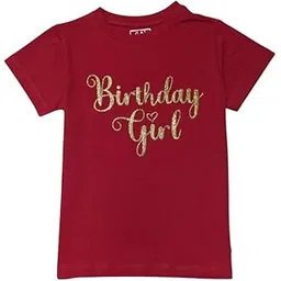 Gini and Jony Girls Red Typographic Print Cotton Half Sleeves Knits Top-picture-12