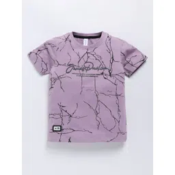 Ginie Boys Typography Printed Round Neck Pure Cotton T-shirt-picture-12