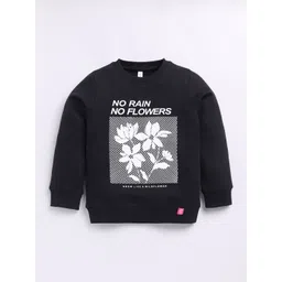 Ginie Girls Typography Printed Round Neck Sweatshirt-picture-13