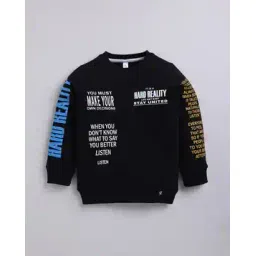 giniekids Boys Typographic Regular Fit Sweatshirt-picture-43