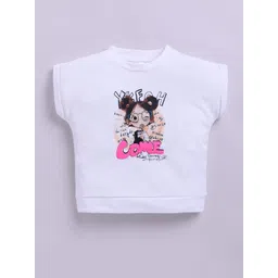 giniekids Girls Graphic Printed Round Neck Cotton Top-picture-14