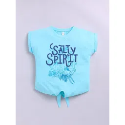 giniekids Girls Typography Print Round Neck Top-picture-36