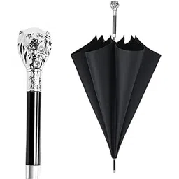 ginoya brothers Lion Handle Large Golf Umbrella – Auto Open/Close, UV Protection, Big Size for 2-3 People, Travel Umbrella with Cover for Men, Women & Family.-picture-44