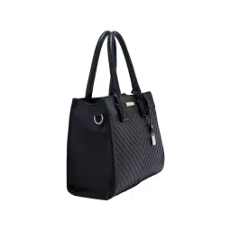 Giordano Black Quilted Medium Satchel image 3
