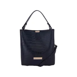 Giordano Black Textured Medium Hobo Handbag-picture-34