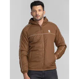 Giordano Brown Regular Fit Hooded Jacket-picture-36