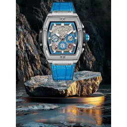 GIORDANO Men Embellished Dial & Leather Straps Analogue Watch GZ-50098-05-picture-29