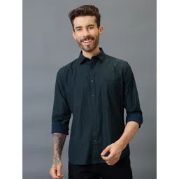 GIORDANO Men Slim Fit Windowpane Checks Checked Casual Shirt-picture-31