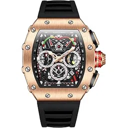 giordano Multifunction Watch - with Day, Date, and 24-Hour Sub-Dials” | Water Resistant Square dial Unique Design Wrist Watch for Man | Best Gift for Males-picture-14