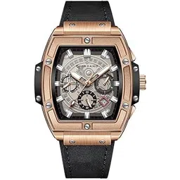 giordano Multifunction Watch - with Day, Date, and 24-Hour Sub-Dials” | Water Resistant Square dial Unique Design Wrist Watch for Men | Best Gift for Males-picture-13