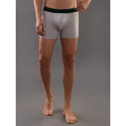 Giordano Olive & Grey Melange Solid Regular Fit Trunk - Pack Of 2-picture-12