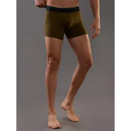 Giordano Olive & Grey Melange Solid Regular Fit Trunk - Pack Of 2 image 3